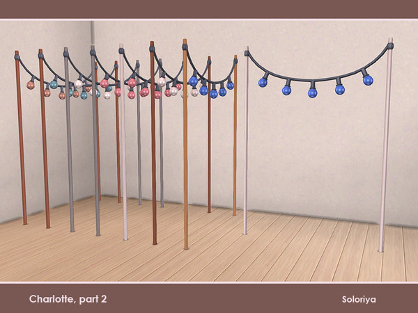 Sims 4 — Charlotte, part 2. Decorative Lanterns, x2 by soloriya — Decorative lanters, x2 size. Part of Charlotte part 2