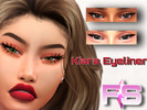 Sims 4 — Kiara - Eyeliner FS01 by FamSimsss — Base Game Compatible Custom Thumbnail