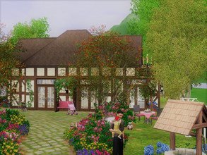 Sims 3 — Maison de Campagne by sgK452 — nice cottage with 1 adult bedroom 1 girl's room with also the possibility of a