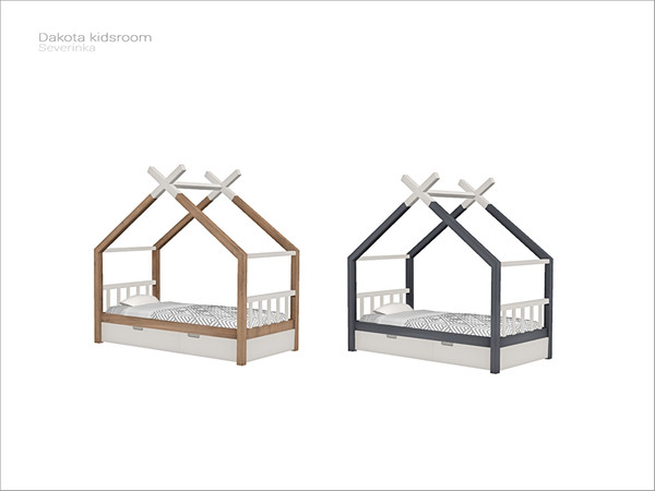 Sims 4 — [Dakota kidsroom] - toddlers bed by Severinka_ — Wigwam bed for toddlers From the set 'Dakota kidsroom' Build /