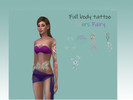 Sims 4 — Tattoo Colors Fairy by Stylish- — . contains 9 tattoos [randomly distributed] . are 5 swatches . yes,is