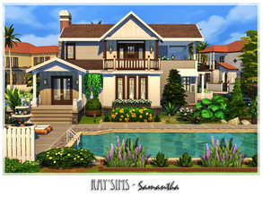 Sims 4 — Samantha by Ray_Sims — This house fully furnished and decorated, without custom content. This house has 4