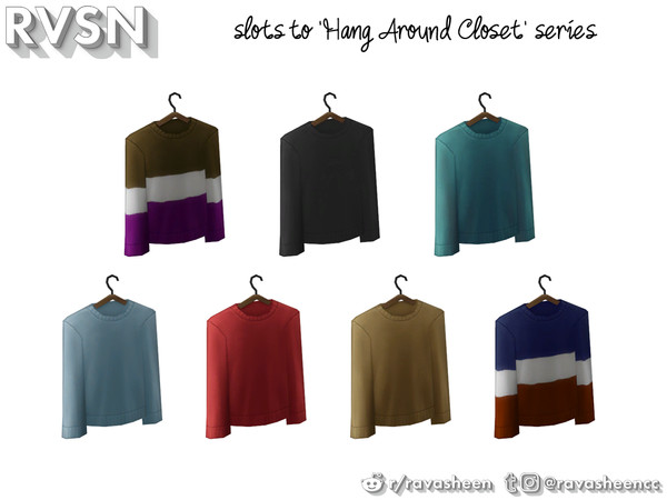 Sims 4 — Clothes Minded - Sweater by RAVASHEEN — When your clothes cost as much as a small army it would be a crime NOT