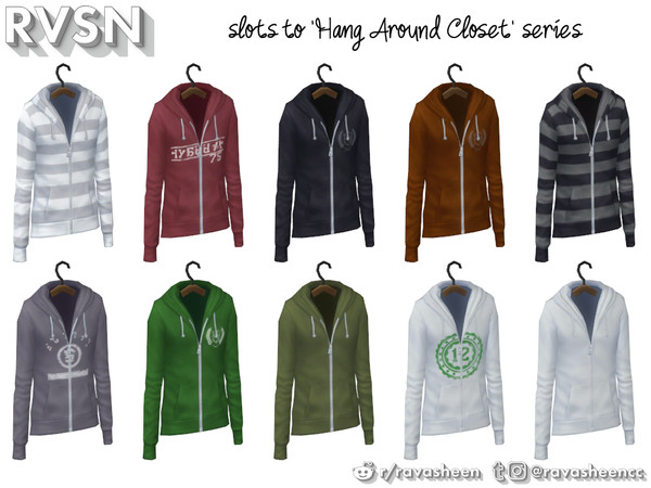 Sims 4 — Clothes Minded - Zip Up by RAVASHEEN — When your clothes cost as much as a small army it would be a crime NOT to
