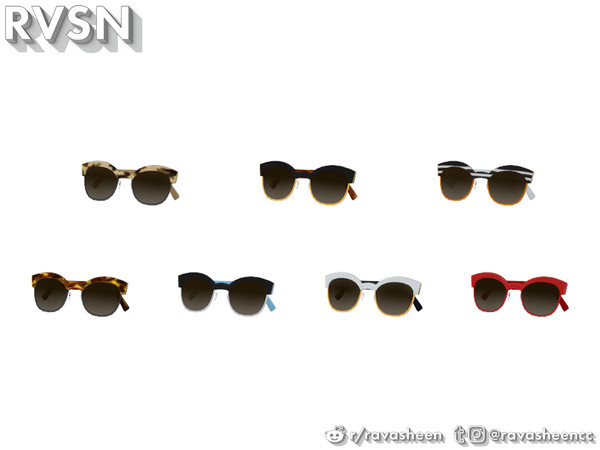 Sims 4 — Clothes Minded - Sunnies by RAVASHEEN — When your accessories cost as much as a small army it would be a crime
