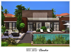 Sims 4 — Claudio by Ray_Sims — This house fully furnished and decorated, without custom content. This house has 3 bedroom