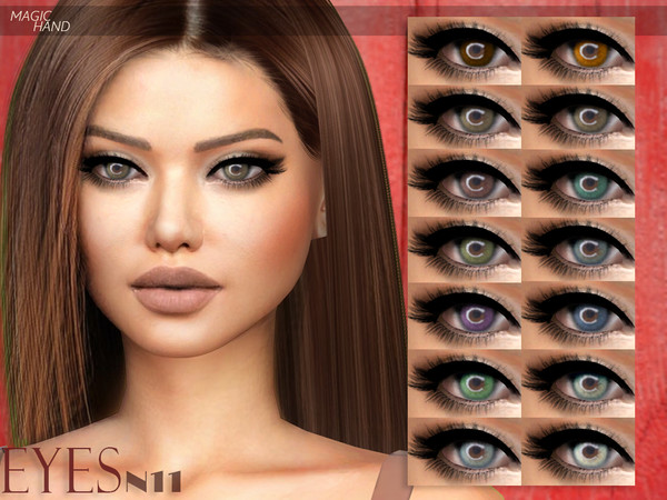Sims 4 — [MH] Eyes N11 by MagicHand — --18 available colors-- --Compatible with HQ settings-- --CAS thumbnail-- Enjoy!