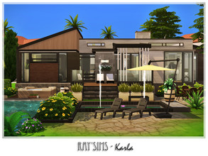 Sims 4 — Karla by Ray_Sims — This house fully furnished and decorated, without custom content. This house has 2 bedroom