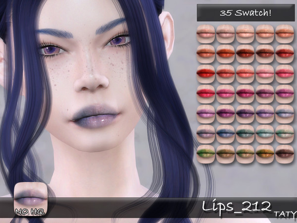 Sims 4 — [Ts4]Taty_Lips_212 by tatygagg — - Female, Male - Human, Alien - Teen to Elder - Hq Compatible