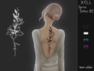 Sims 4 — Spine Tattoo 02 by XELL3 — Teen - elder; Female only. Hope you like it :)