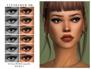 Sims 4 — Eyeshadow N26 by -Merci- — New Eyeshadow for Sims4 -Eyeshadow for both genders and teen-elder. -No allow for