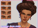 Sims 4 — Togami Eyeliner N1 by peachtreees — 3 Swatches Female Only T-E BGC Maxis Match