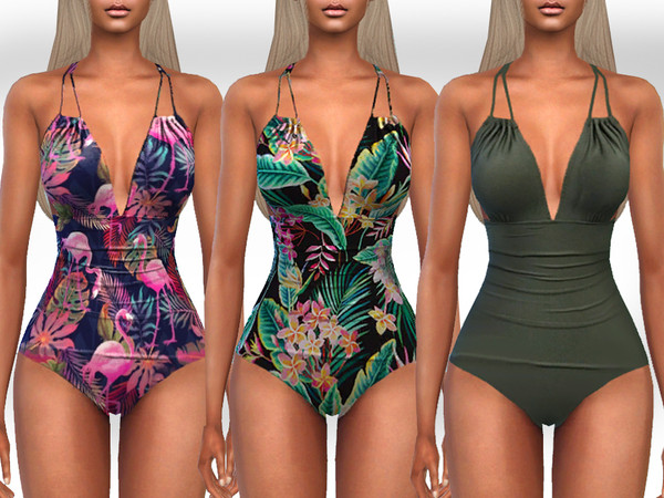 Sims 4 — Colorful Summer Swimsuits by saliwa — Colorful Summer Swimsuits 3 new designs by Saliwa