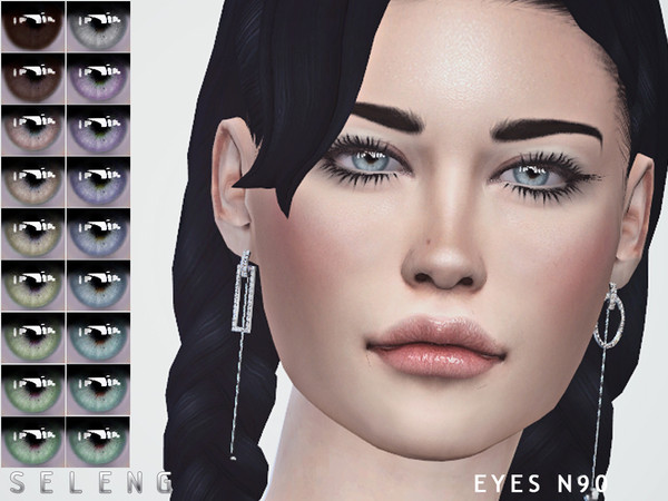 Sims 4 — Eyes N90 by Seleng — Toddler to Elder 18 colours Custom Thumbnail HQ mod compatible The picture was taken with