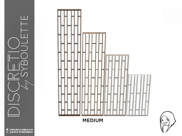 Sims 4 — Discretio Orthogonal Divider Room (medium) by Syboubou — This a divider room with simple lines and