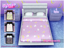 Sims 4 — Sailor Moon Dreams Bed  by GabymeloveSims — Camas decoradas con colchas inspiradas en Sailor Moon. 4 Estilos