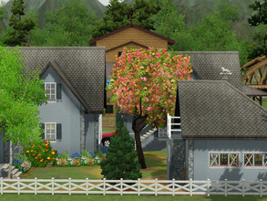 Sims 3 — Le Cheval Blanc Ecurie empty no cc by sgK452 — The stable white horse On a plot of 30x30 This large house that I