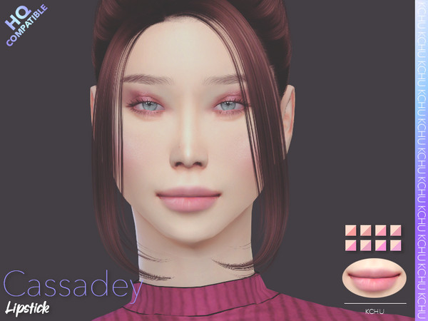 Sims 4 — [KCHU] af Lipstick Cassadey HQ by Kiminachu — - Available in 8 different colors - HQ compatible - Custom