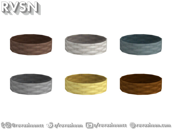 Sims 4 — Squash Goals - Basket by RAVASHEEN — Nothing says fall like this adorable wicker basket! Fill her with flowers,