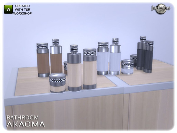 Sims 4 — Akaoma bathroom deco products1 by jomsims — Akaoma bathroom deco products1