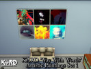 Sims 4 — KARD 'Way With Words' Artistic Paintings Set by PhoenixTsukino — Set of paintings of K-Pop co-ed group, KARD.