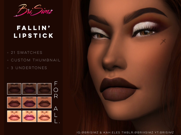 Sims 4 — FALLIN' Lipstick by BriSimz — The perfect shades for fall !