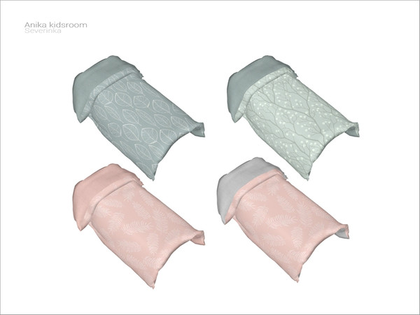 Sims 4 — [Anika kidsroom] - single bed blanket by Severinka_ — Single bed blanket From the set 'Anika kidsroom' Build /