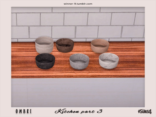 Sims 4 — Ombre Bowl by Winner9 — Bowl from my kitchen Ombre, you can find it easy in your game by typing Winner9 or Ombre
