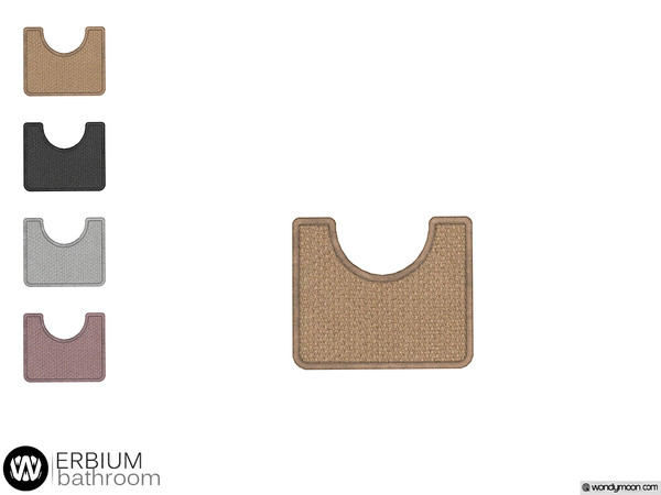 Sims 4 — Erbium Toilet Mat by wondymoon — - Erbium Bathroom - Toilet Mat - Wondymoon|TSR - Creations'2020