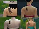 Sims 4 — Insect shoulder blade tattoo by yagna2211 — Something quirky I guess