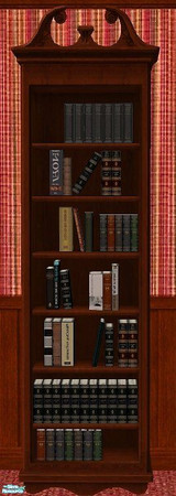 Sims 2 — Cranberry Living Set - Bookcase by RhondaBlonda — 