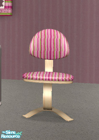 Sims 2 — *Little Miss* Bedroom Set - Desk Chair by RockinRobin — Part of the Little Miss bedroom set.