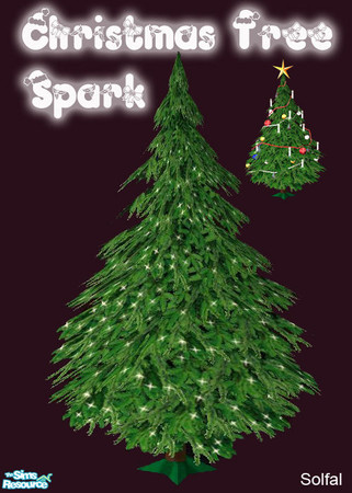 Sims 2 — Christmas Tree Spark by solfal — Decorate your own christmas tree. Download the christmas tree lights and the