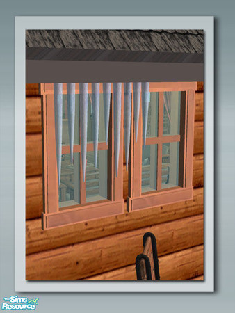 Sims 2 — Roof Edging Icicles - Icicles 2 by Shakeshaft — Part of a set of Icicles to place at the edge of roofs,2 new