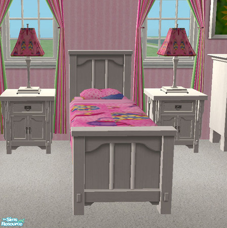 Sims 2 — *Little Miss* Bedroom Set - Bed by RockinRobin — Part of the Little Miss bedroom set. 