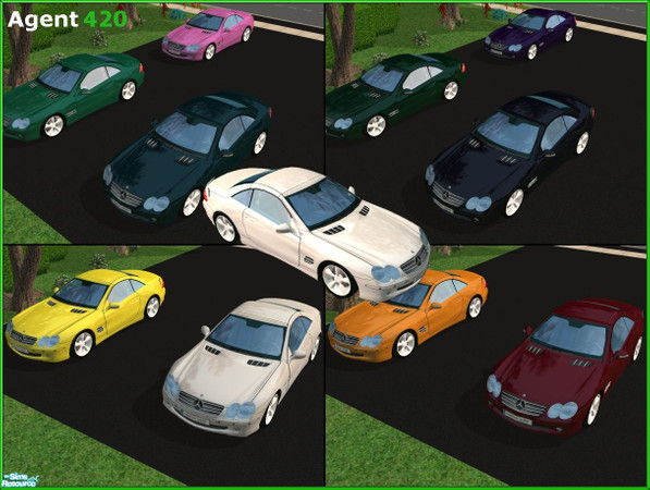 Sims 2 — Colors for \'02 Mercedes Benz SL600 by Agent420 — 11 New colors for the wondering Mecerdes Benz SL600 (2002).