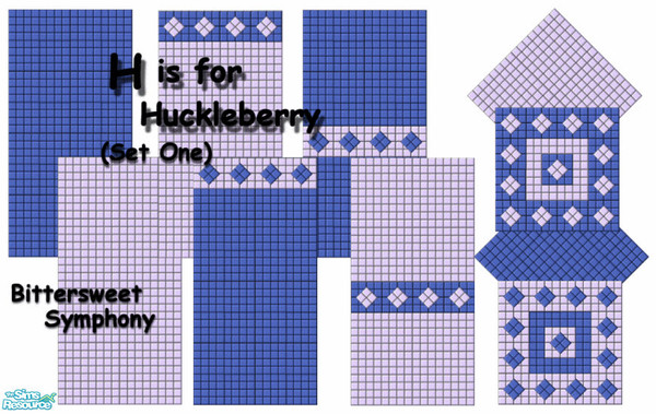 Sims 2 — H is for Huckleberry Set 1 by Bittersweet_Symphony — There aren't many fruits that start with H... the only one