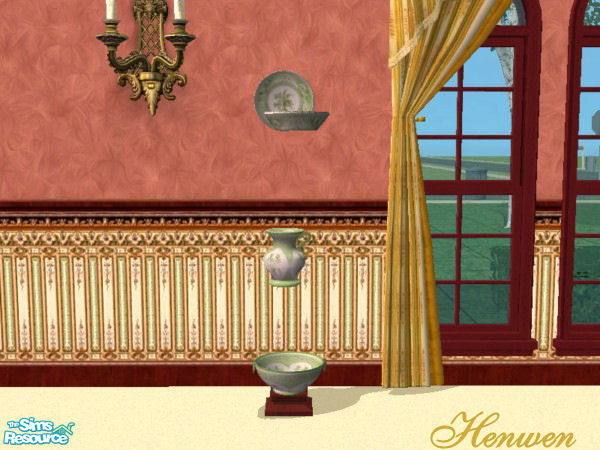 Sims 2 — Deco Pitcher Recolor Green by Henwen — Cashcraft's small Curio objects in green.