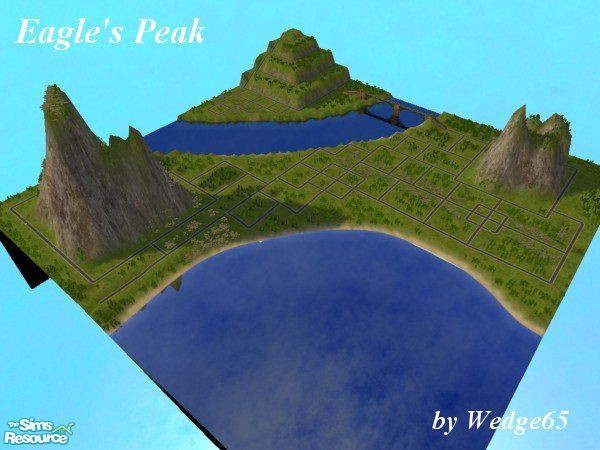 Sims 2 — Eagles Peak by Wolfsim68 — This neighbourhood was created by my husband (now deceased) to provide a residential