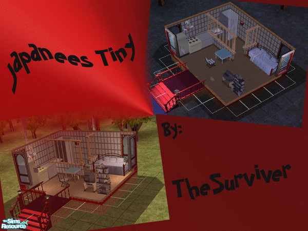 Sims 2 — Japanees Tiny by TheSurviver — This is a tiny japanees house on a 1X1 lot ^^ Hope you will enjoy :D;D I want to