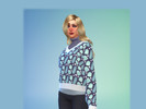 Sims 4 — Blue Crystal Layered Sweater by tinyroboboy — Layered sweater with a new crystal patterned swatch REQUIRES THIS