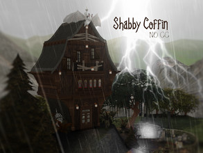 Sims 4 — Shabby Coffin by VirtualFairytales — Looking for a sun-safe home? This shabby coffin-house, is the perfect rest