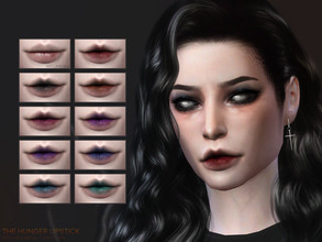 Sims 4 — The Hunger lipstick | Simblreen 2020 by sugar_owl — - 20 swatches - HQ compatible - all genders - Teen - Adult -