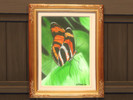 Sims 4 — Butterfly Painting by WildwingSuz — A painting of a butterfly done by Suzanne Feld in 2012. Acrylic on canvas