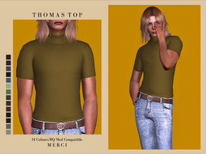 Sims 4 — Thomas Top by -Merci- — New Top for Sims4! For male, teen-elder. All LODs. No allow for random. Have Fun!