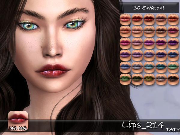 Sims 4 — [Ts4]Taty_Lips_214 by tatygagg — - Female, Male - Human, Alien - Teen to Elder - Hq Compatible