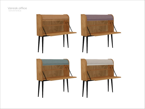 Sims 4 — [Veresk office] - desk by Severinka_ — Desk From the set 'Veresk office' Build / Buy category: Surfaces / Desks