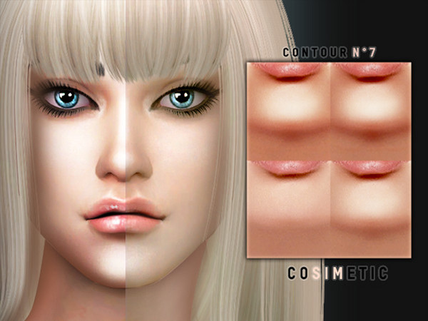 Sims 4 — Contour N7 by cosimetic — - This contour can use on all genders and from teen to elder. - Contains [10] colors