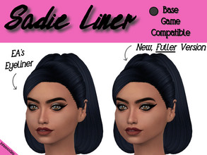 Sims 4 — Sadie Liner by INFAMOUSSIMS18 — Looking for a more Bold winged eyeliner? Look no further! -Base Game Compatible