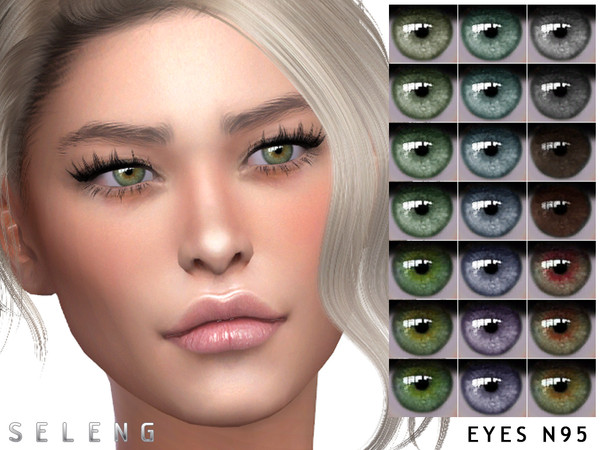 Sims 4 — Eyes N95 by Seleng — Toddler to Elder 21 colours Custom Thumbnail HQ mod compatible The picture was taken with